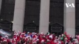 Kemeriahan SantaCon di New York
