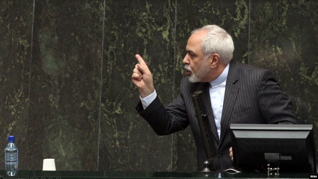 Iran's Foreign Minister Javad Zarif answers lawmakers questions on nuclear talks at the Iran Parliament, Jan. 6, 2015.