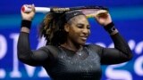 FILE - Serena Williams, of the United States, reacts during a match at the U.S. Open tennis championships, Sept. 2, 2022, in New York. Williams and Ruby Bridges will be inducted into the National Women’s Hall of Fame next year. (AP Photo/Charles Krupa, file)