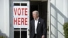 Sen. Jeff Sessions, R-Ala. leaves a polling place after voting at Hillcrest Baptist Church in Mobile, Alabama., Nov. 4, 2014.