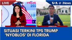 Laporan VOA untuk iNews TV: Situasi Terkini TPS Tempat Trump 'Nyoblos' di Palm Beach, Florida