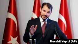 Berat Albayrak, ministre turc des Finances et gendre du président Recep Tayyip Erdogan, à Istanbul, Turquie, 10 août 2018.