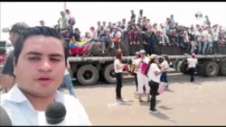 Caravana de tractomulas rumbo hacia Venezuela