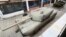 An inflatable decoy of a military vehicle is displayed during a media presentation in Decin, Czech Republic, March 6, 2023. 