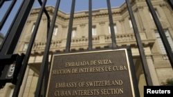 The Cuban Interests Section is seen in Washington, July 1, 2015 
