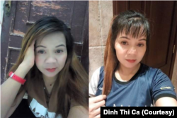 Chị Đinh Thị ca trong những bức hình chị tự chụp vào năm 2019