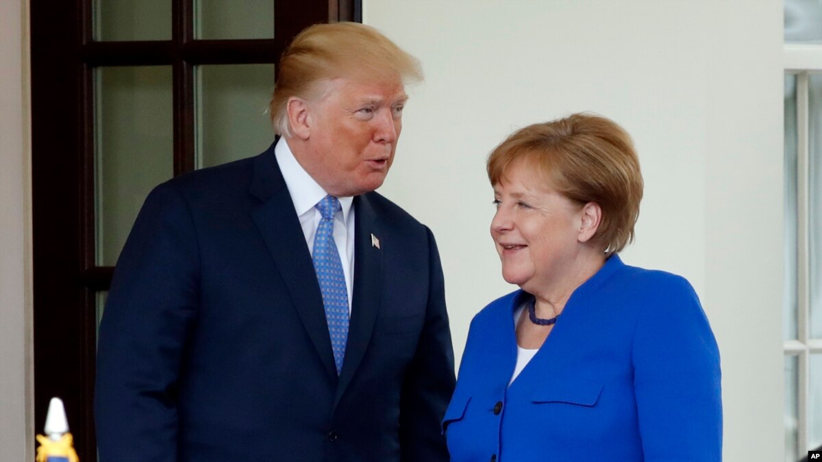 Angela Merkel Bertemu Trump di Gedung Putih