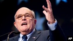 Pengacara Trump yang juga mantan walikota New York, Rudy Giuliani