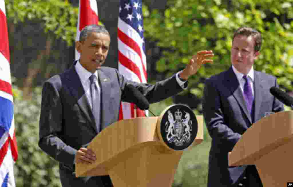 سومین روز سفر بارک اوباما به اروپا، دیدار با مقامات ارشد بریتانیه