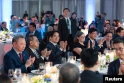 台湾副总统l赖清德在纽约出席午宴。（2023年8月14日）