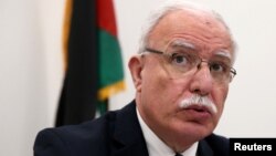 Menteri luar negeri Palestina, Riyad al-Maliki 