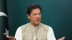 Pakistan's Prime Minister Imran Khan gestures during an interview with Reuters in Islamabad, June 4, 2021.