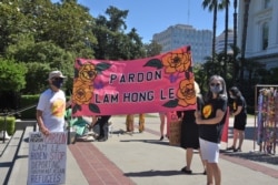 A rally to seek a pardon for Lam Hong Le is organized by Tsuru for Solidarity, outside California's State Capitol in Sacramento, June 4, 2021. (Kiyoshi Ina)