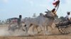 Activities during oxcart race in Rorleng Krel commune, Samrong Torng district, Kampong Speu province on April 07th, 2019. (Nem Sopheakpanha/VOA) 