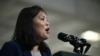 FILE - Acting U.S. Secretary of Labor Julie Su speaks in Ann Arbor, Mich., Sept. 6, 2024. Su will personally intervene in a machinists strike against Boeing.