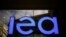 FILE - A view of the logo of the International Energy Agency in Paris, France, Dec. 15, 2023.
