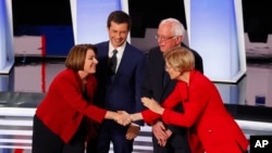 Elizabeth Warren and Amy Klobuchar 