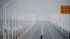 Pedestrians Walk in, out of China’s Virus Lockdown via Yangtze Bridge