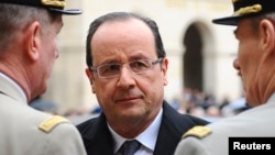 Francois Hollande a évoqué un départ des militaires français du Mali "en avril"