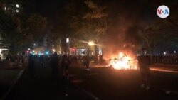 Protestas en Washington: Incendios cerca de la Casa de Blanca en medio de protestas