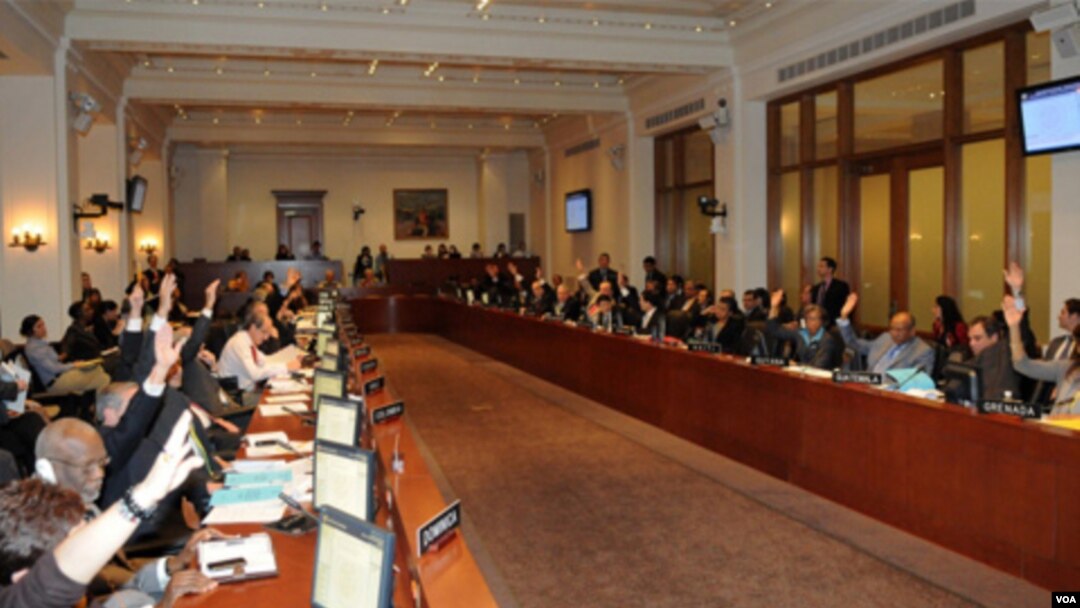 Los representantes de los países miembros de la OEA votaron en favor de un retiro de las tropas de Nicaragua del área en conflicto.