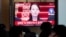 Layar TV memperlihatkan Kim Yo Jong, saudara perempuan pemimpin Korea Utara Kim Jong Un, dalam program berita di Stasiun Kereta Seoul di Seoul, Korea Selatan, Senin, 20 Februari 2023. (Foto: AP)