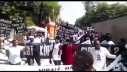 Manifestasyon nan Plato Santral Kont Kagotaj Fon Petro Caribe a