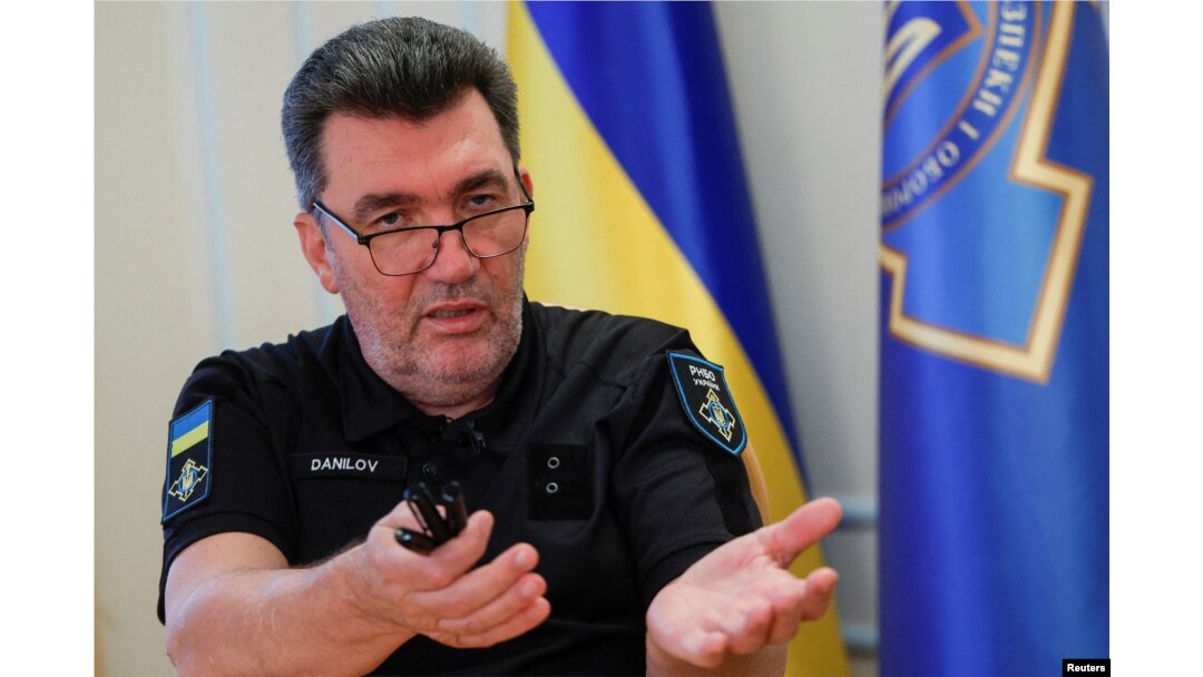 Sekretaris Dewan Keamanan dan Pertahanan Nasional Ukraina Danilov di Kyiv. (Foto: Reuters)