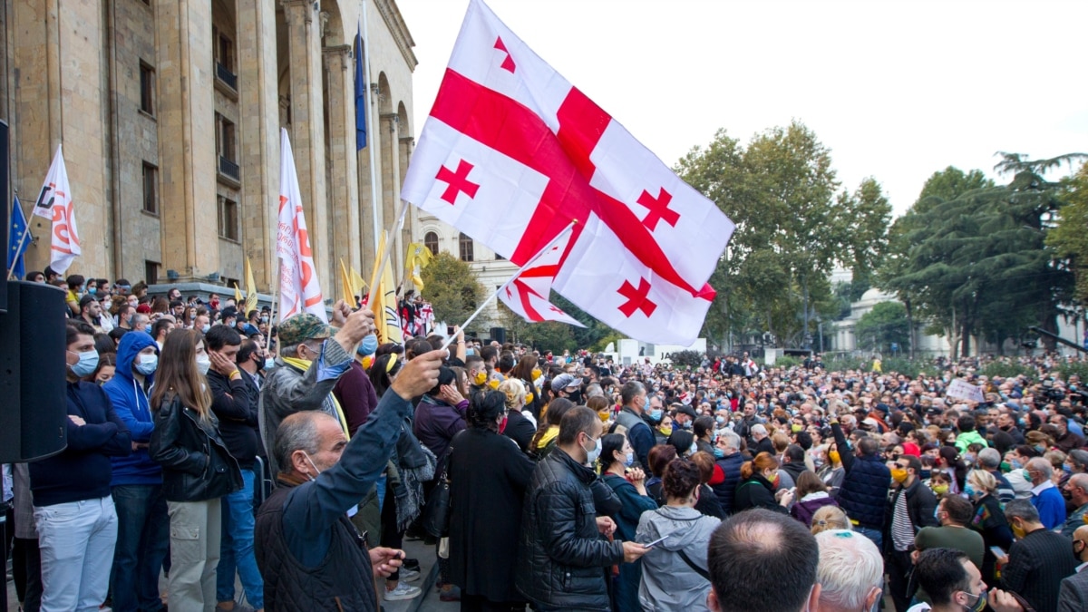 Georgians Hold Opposition Protests Following Parliamentary Elections