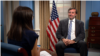 Zamenik pomoćnika državnog sekretara SAD Metju Palmer tokom intervjua za Glas Amerike