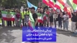 ارسالی شما|‌تجمع گروهی از ایرانیان مقابل سفارت جمهوری اسلامی در بلژیک