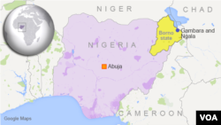 Carte du Nigeria.