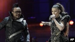 Le groupe Black Eyed Peas au grand concert de jeudi soir, à Soweto