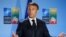 Tổng thống Pháp Macron phát biểu tại một sự kiện của NATO.