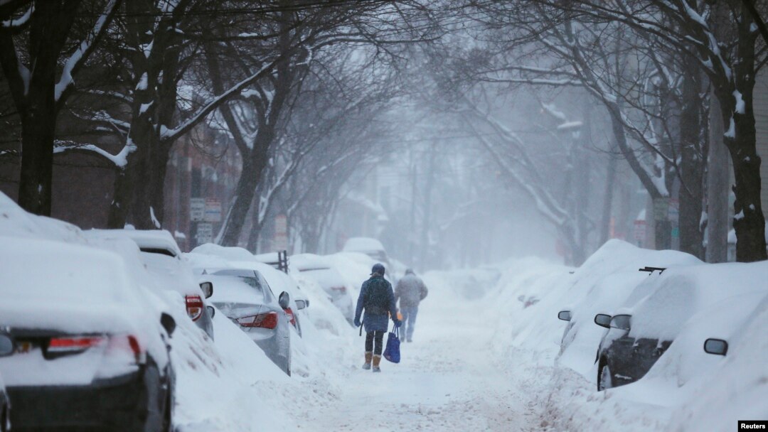波士顿今冬降雪量创纪录