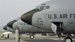 هواپیماهای نظامی آمریکا در پایگاه هوایی ماناس