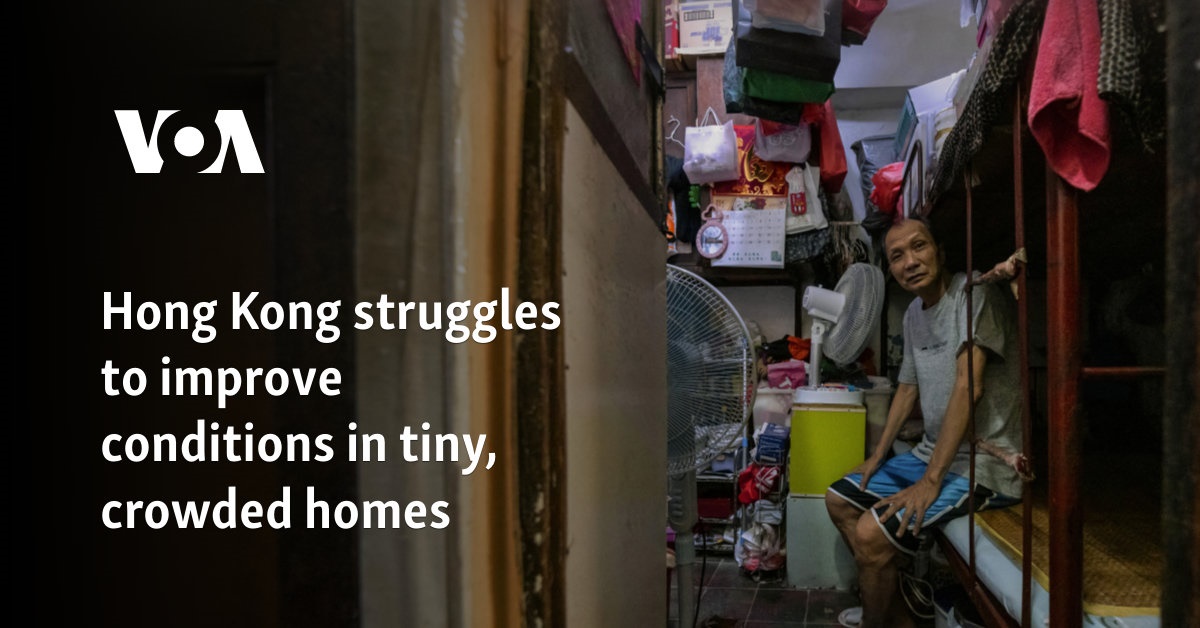 Hong Kong struggles to improve conditions in tiny, crowded homes