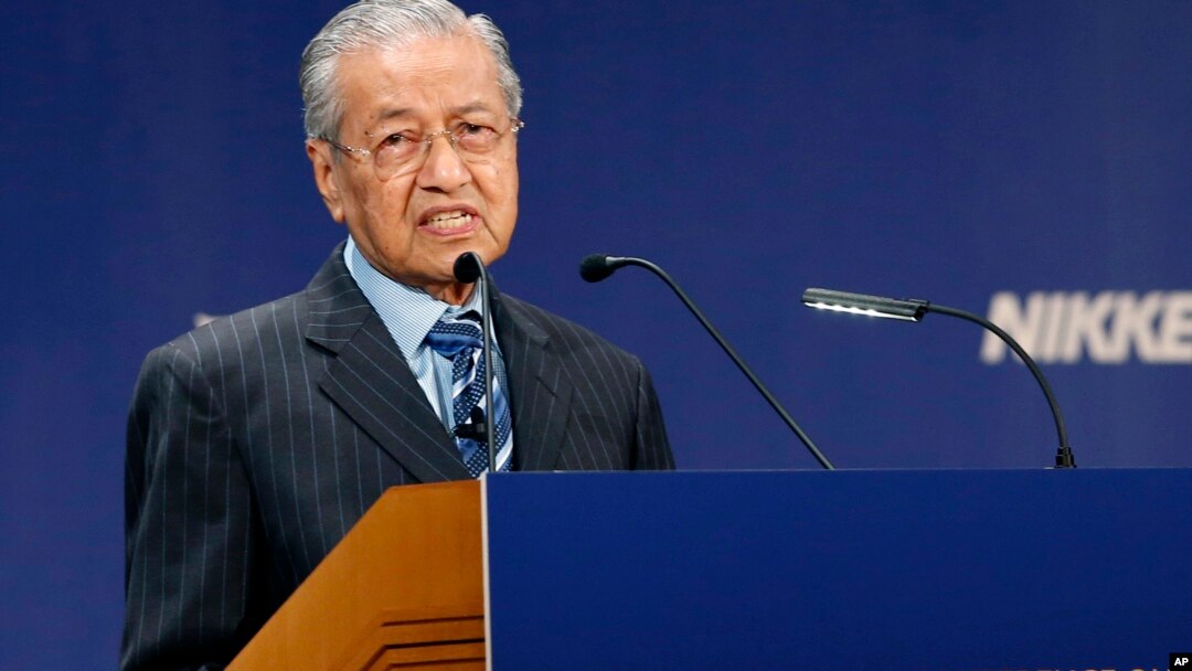 Perdana Menteri Malaysia memberikan kata sambutan dalam konferensi internasional “The Future of Asia” di Tokyo, 11 Juni 2018.