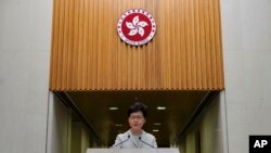 El Departamento del Tesoro dijo que "Carrie Lam es la jefa ejecutiva directamente responsable por la imposición de las políticas de Beijing de supresión de libertades y procesos democráticos” en Hong Kong.