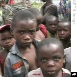 Displaced Congolese children