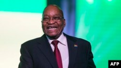 Le président de l'Afrique du Sud s'exprime à Johannesburg le 15 décembre 2017.