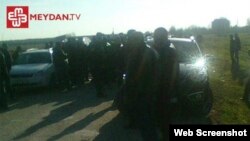 Biləsuvar rayonunda məskunlaşdığı qəsəbələrdə etiraz aksiyaları keçirilib