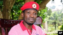 Pop star-turned-opposition lawmaker Bobi Wine, whose real name is Kyagulanyi Ssentamu, is seen while giving an interview to Associated Press at his home in Kampala, Uganda, July 15, 2019.