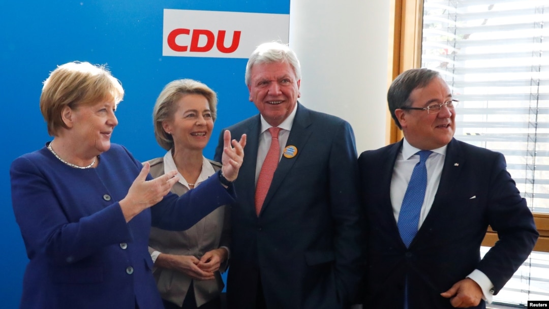 Nemačka kancelarka Angela Merkel na sastanku sa liderima Demohrišćanske unije (CDU) u Berlinu, 15. oktobra 2018.