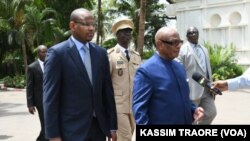 Le premier Ministre du Mali, Boubou Cissé et le président Ibrahim Boubakar Keita.