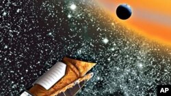Artist's conception of the Kepler spacecraft, launched in 2008 to identify planets orbiting distant stars
