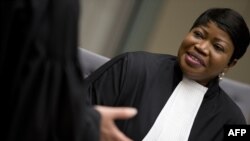 Fatou Bensouda, procureure de la CPI, La Haye, le avri 2018