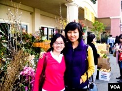 Thuy and Vu at Tet market in Little Saigon, CA