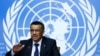 Newly elected Director General of the World Health Organization (WHO) Tedros Adhanom Ghebreyesus attends a news conference at the United Nations in Geneva, Switzerland, May 24, 2017.