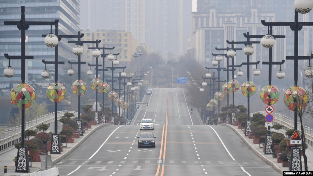 资料照：处于封城中的西安（2021年12月23日）(photo:VOA)